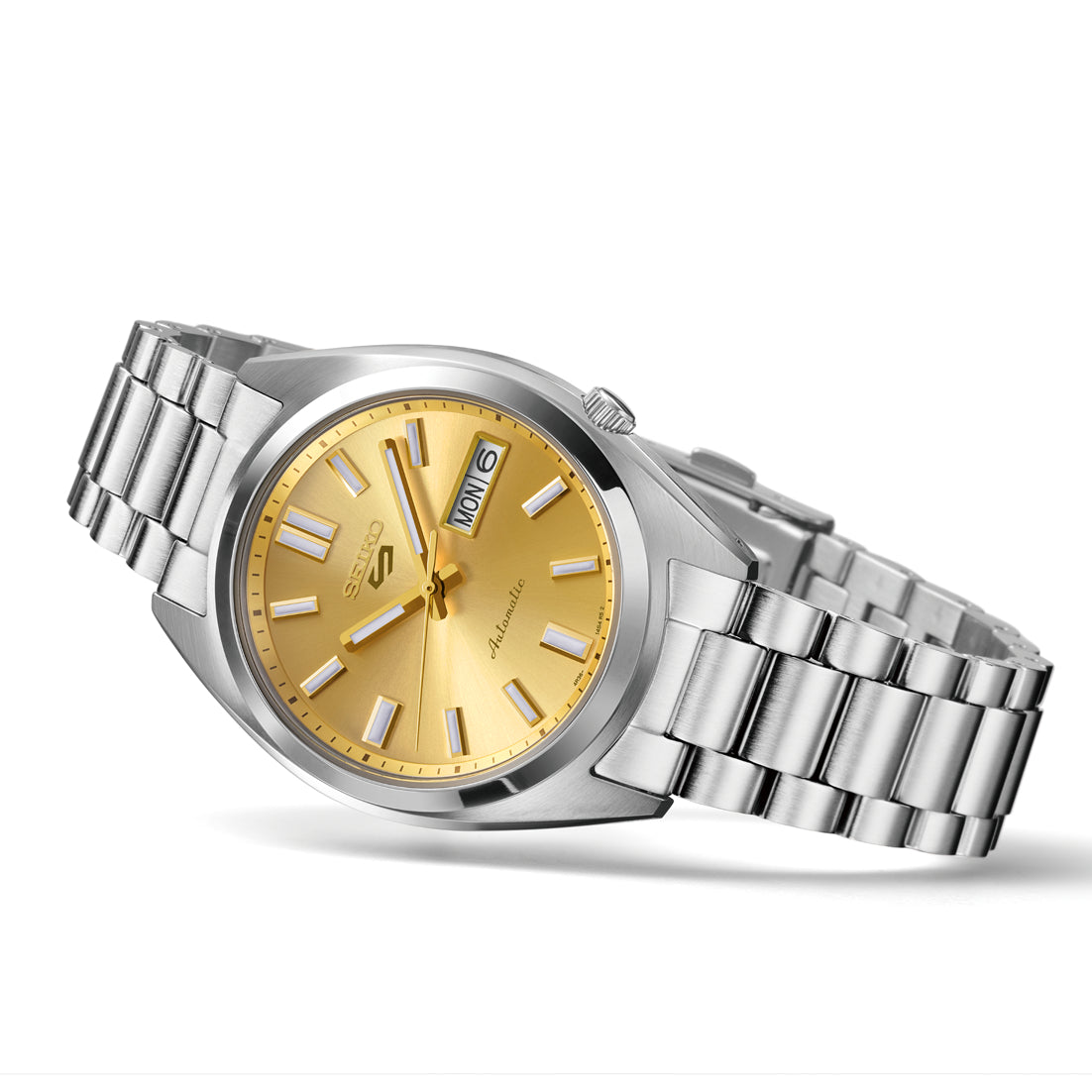 Orologio Uomo Seiko 5 Automatico Giallo Riedizione Anni 70 SRPL59K1